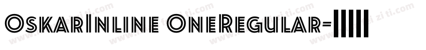 OskarInline OneRegular字体转换